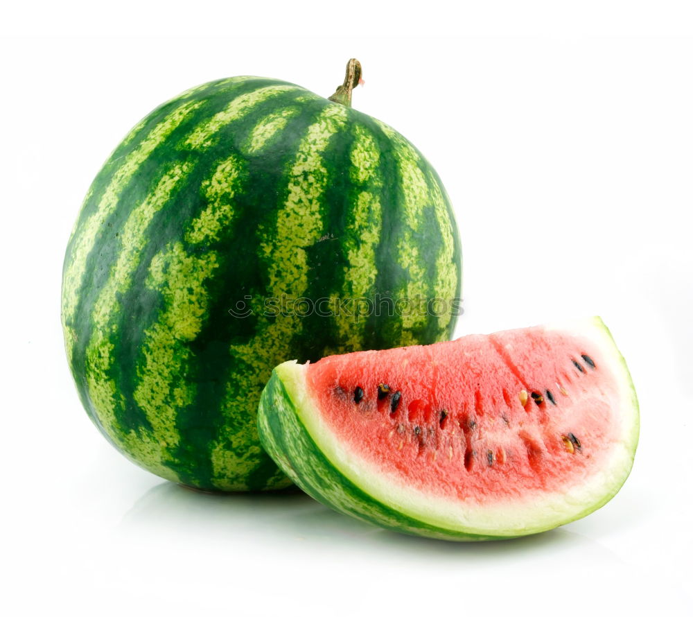 Similar – Pieces of watermelon on plain blue background