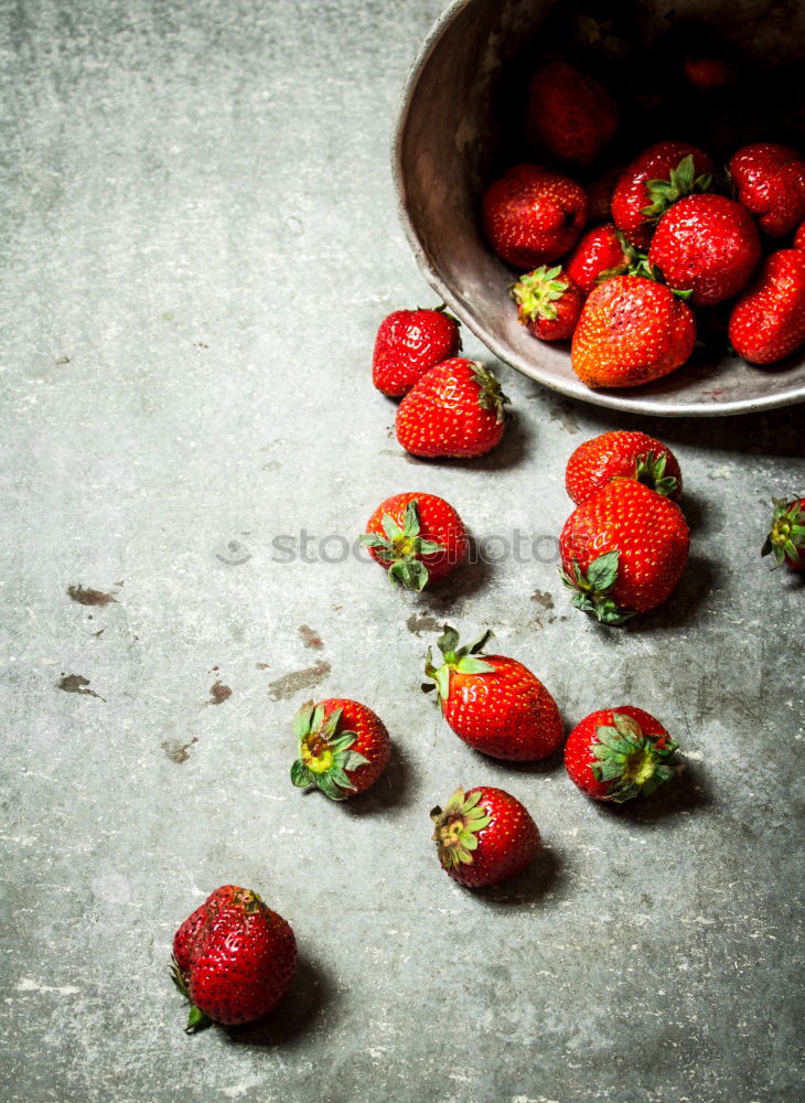 Similar – Bunch of red wild strawberry