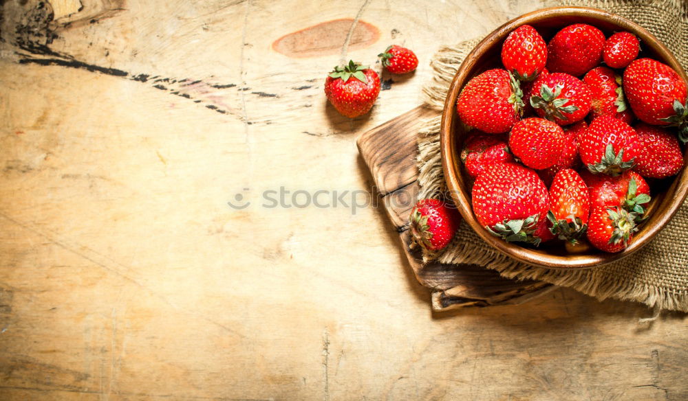 Similar – Image, Stock Photo box of strawberries ripe