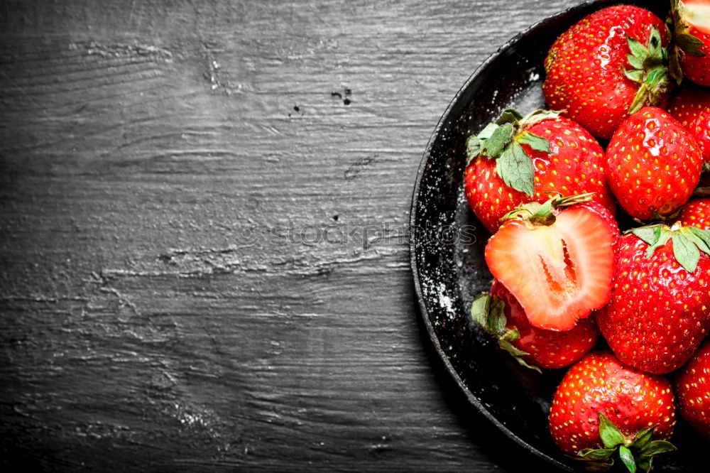 Similar – Image, Stock Photo Red Fresh strawberries in a bowl