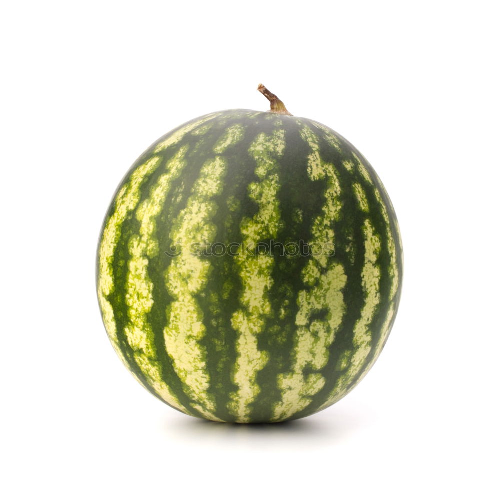 Similar – ripe green round watermelon