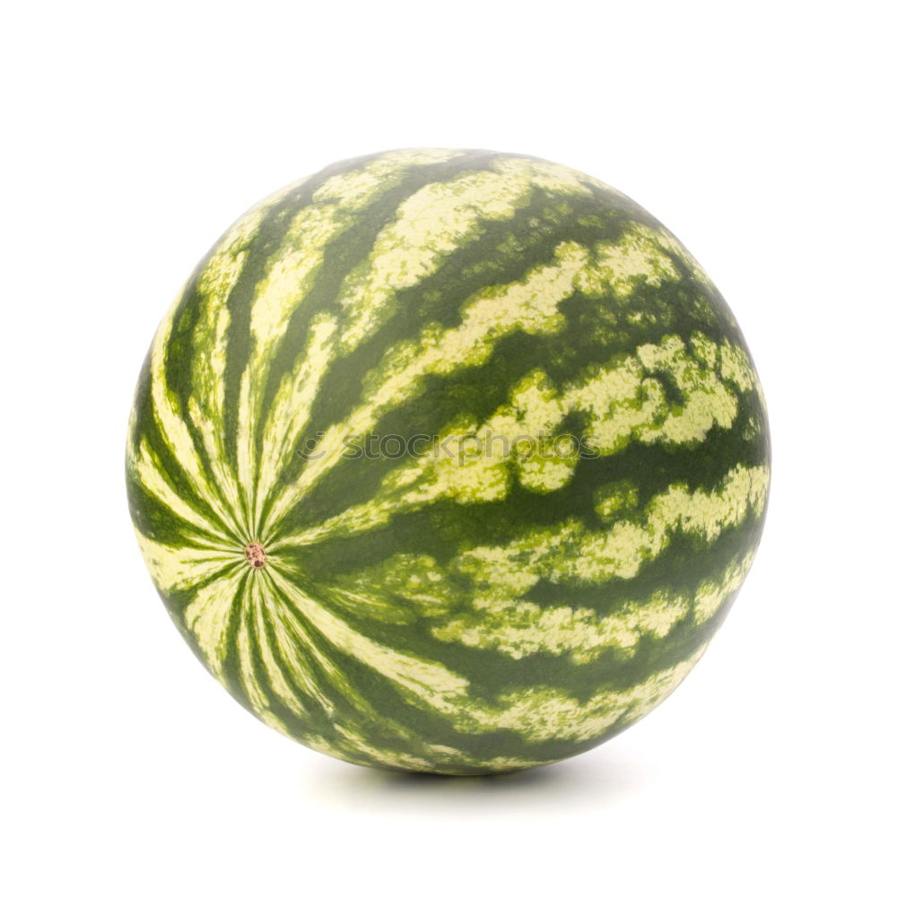 Similar – ripe green round watermelon