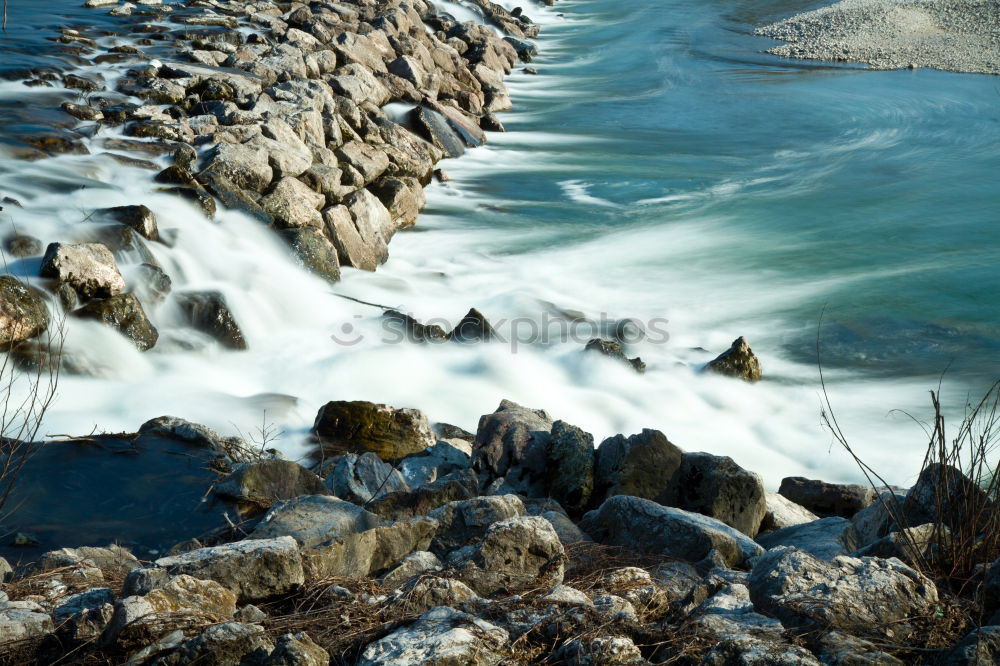 Similar – Image, Stock Photo Fisherman, river, rocks