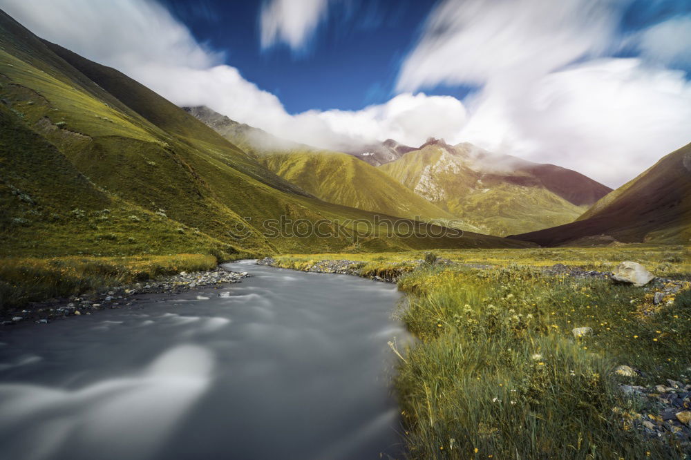 Similar – Golden mountains in Lagodekhi national park, Georgia