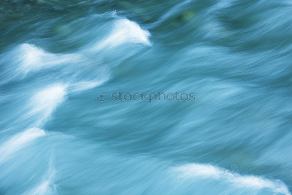 In the river of fast flowing water