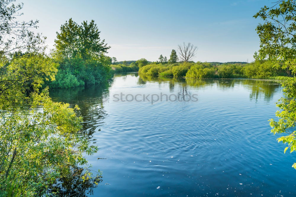 Similar – Footbridge at the lake #2