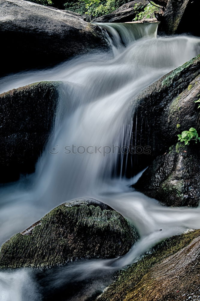 Similar – Image, Stock Photo Beautiful waterfall in the forest