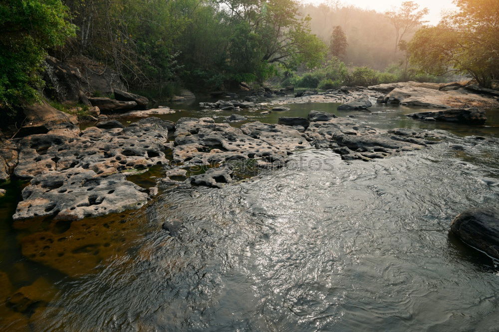 Similar – Mountain river valley landscape