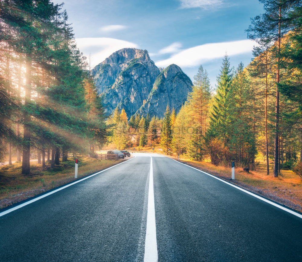 Similar – Image, Stock Photo Empty road in mountains