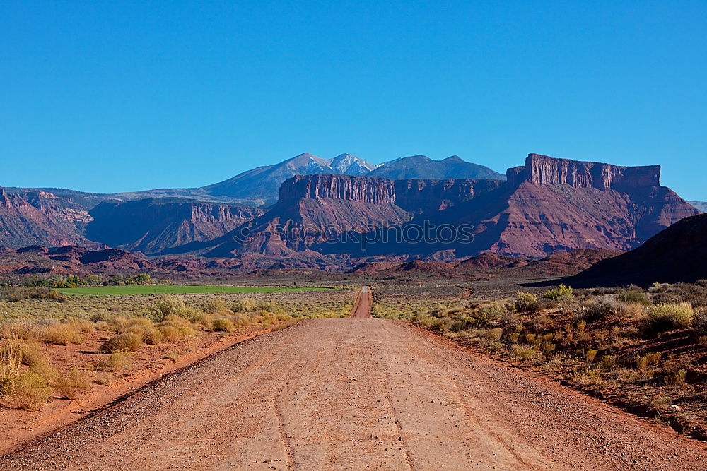 Similar – Image, Stock Photo dirt road to the beauty