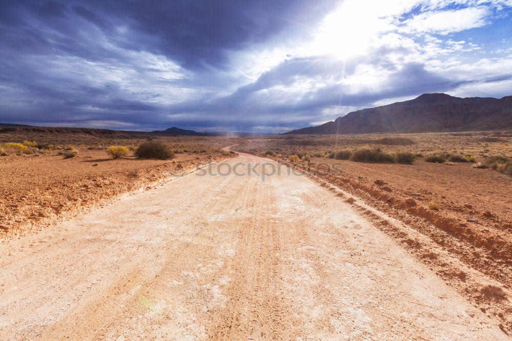 Similar – Landscape of road in field