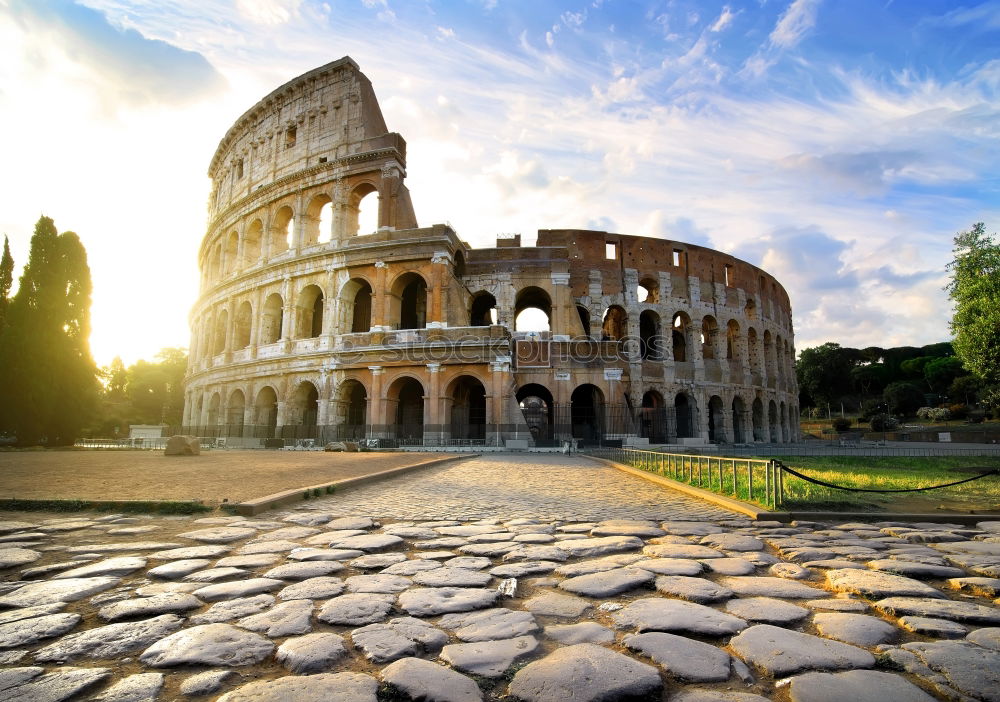 Similar – Image, Stock Photo Colosseum close-up detail, Rome, Italy