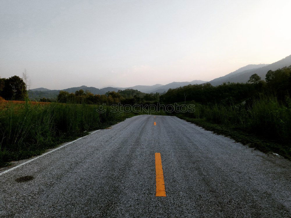 Similar – Image, Stock Photo Long path ahead. Landscape