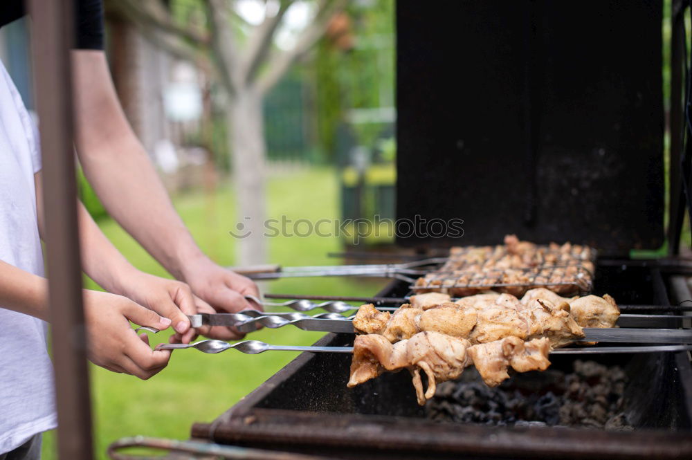 Similar – Image, Stock Photo F(r)isch on the grill Meat