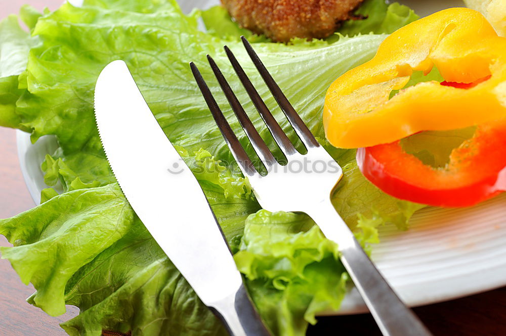 Similar – Image, Stock Photo Colourful summer salad with tomatoes