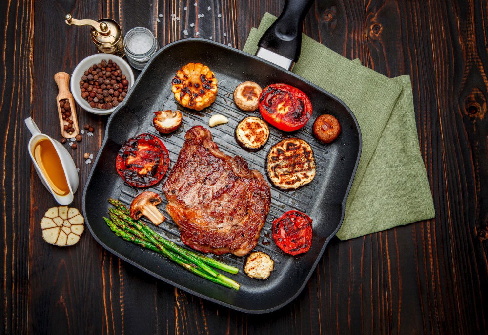 Similar – Image, Stock Photo Hip steak , medium fried with salsa sauce