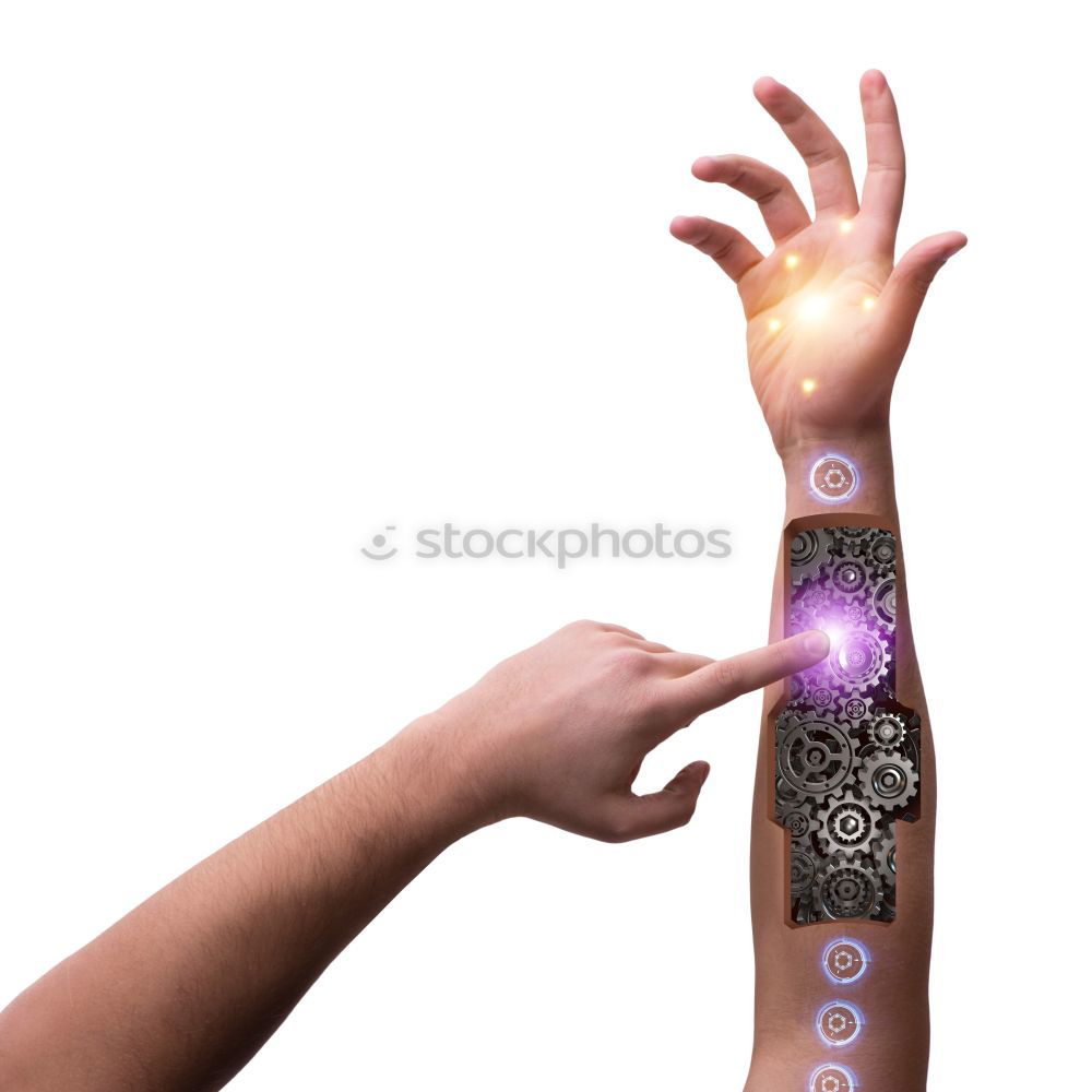 Similar – Image, Stock Photo lifeline Body Arm Hand