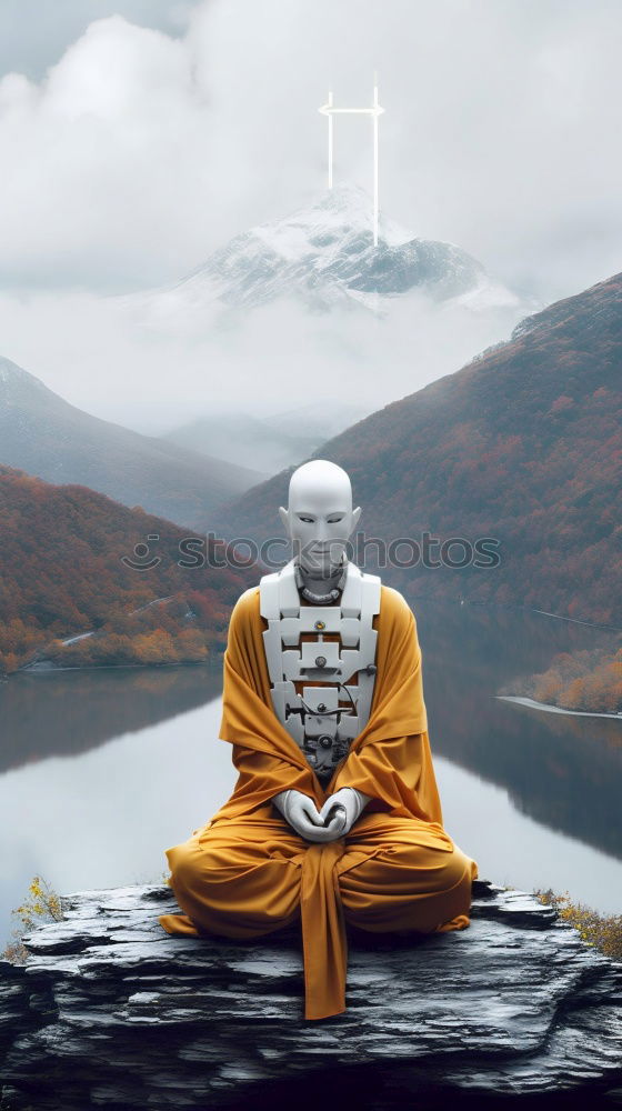 Similar – Shaolin monk in the wind