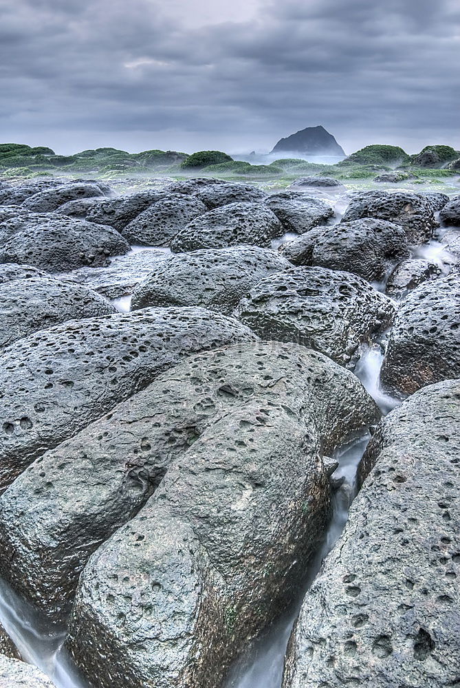 Image, Stock Photo beach rocks Landscape Rock