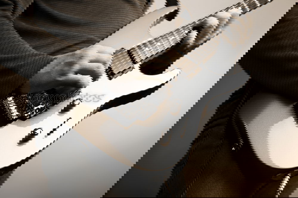 Similar – Image, Stock Photo outdoor photo session with a bass player and his instruments