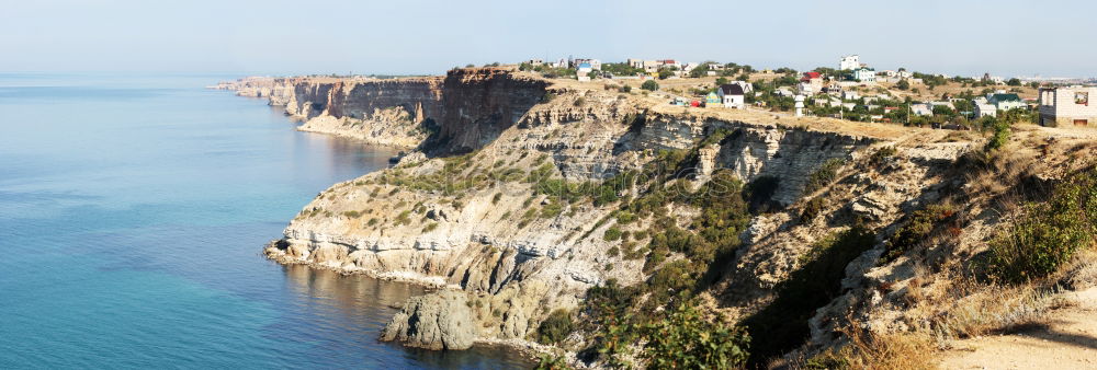 Similar – Image, Stock Photo View to the coast of Bonifacio / Corsica