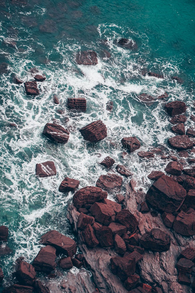 Similar – Image, Stock Photo rocks in the sea Cliff