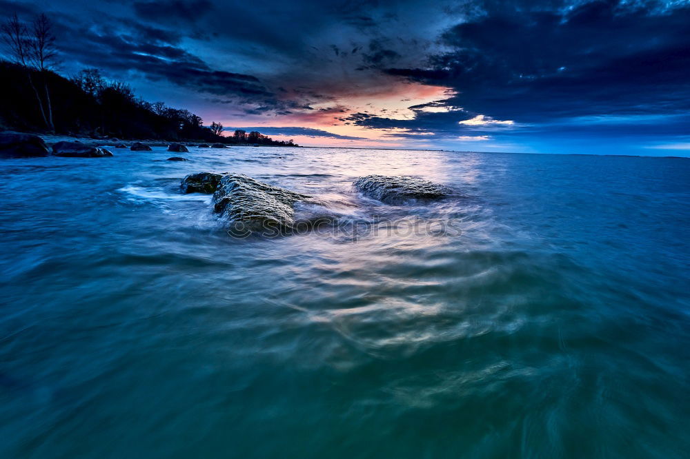 Similar – Image, Stock Photo solnedgång Twilight Ocean