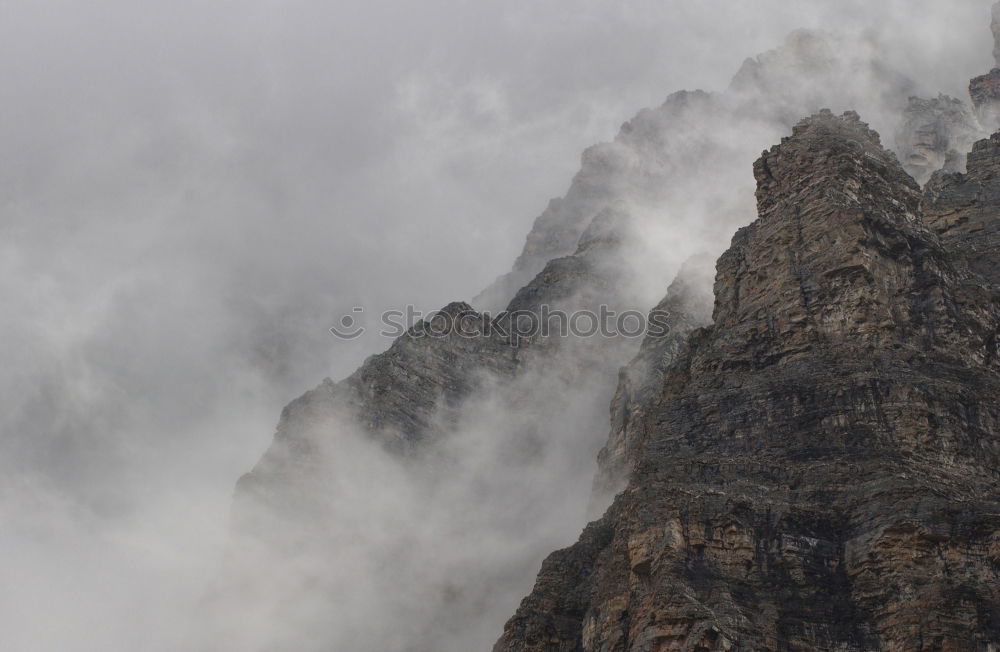 Similar – Foto Bild Morgensonne und Nebel in den Dolomiten