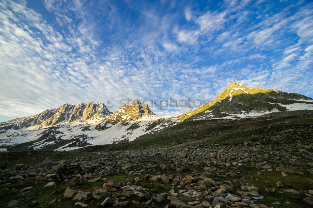 Similar – Sunrise in the Dolomites with view III