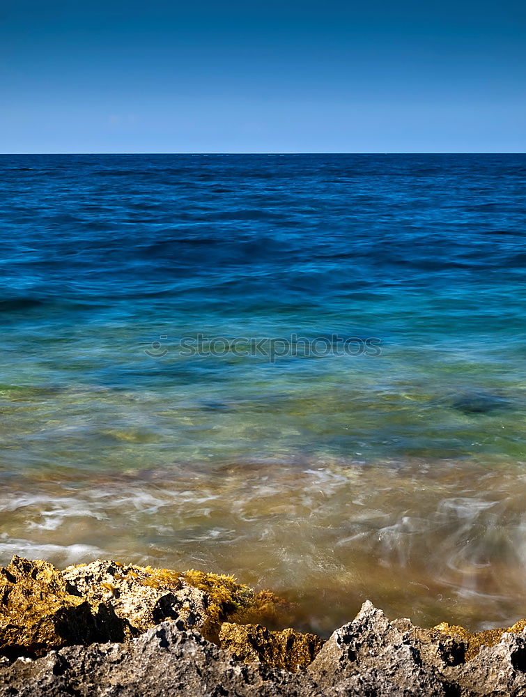 Image, Stock Photo rock sea sky