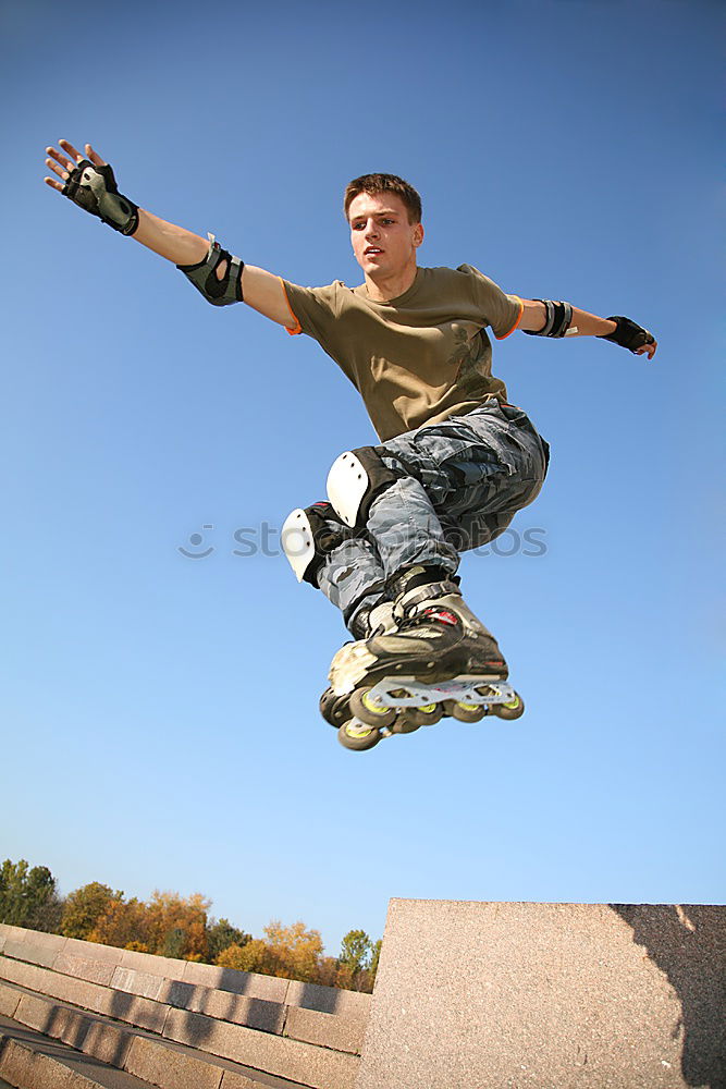 Similar – Image, Stock Photo Skater under the palm tree