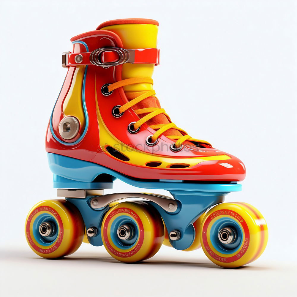 Similar – A pair of roller skates on the sidewalk.