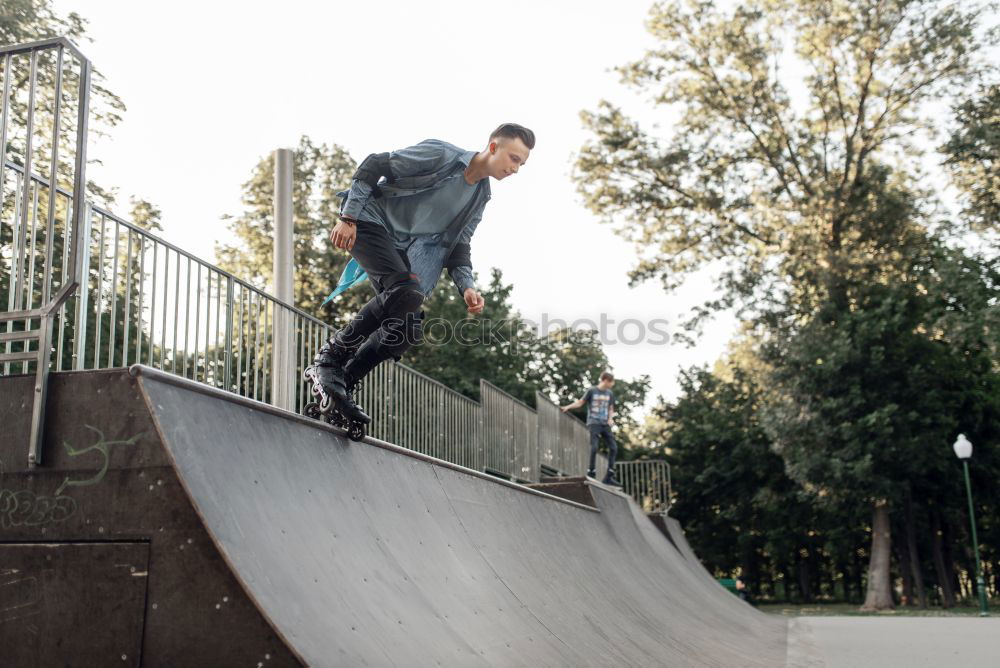 Similar – Image, Stock Photo Skater @ Work