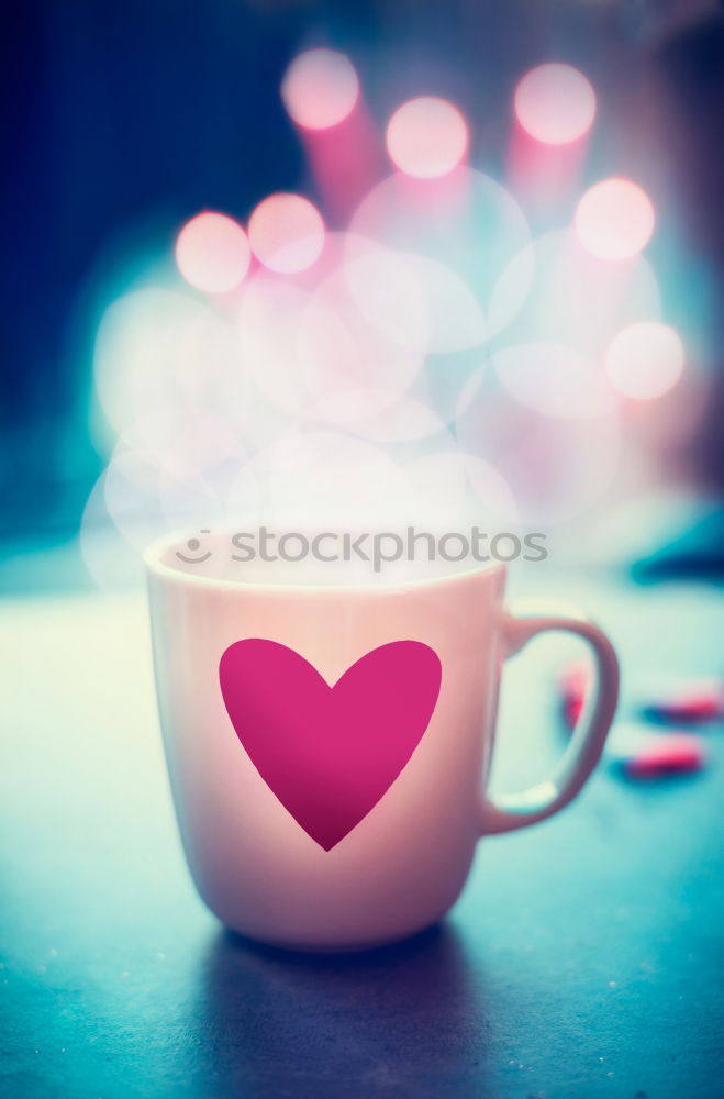 Similar – Hot drink with love.