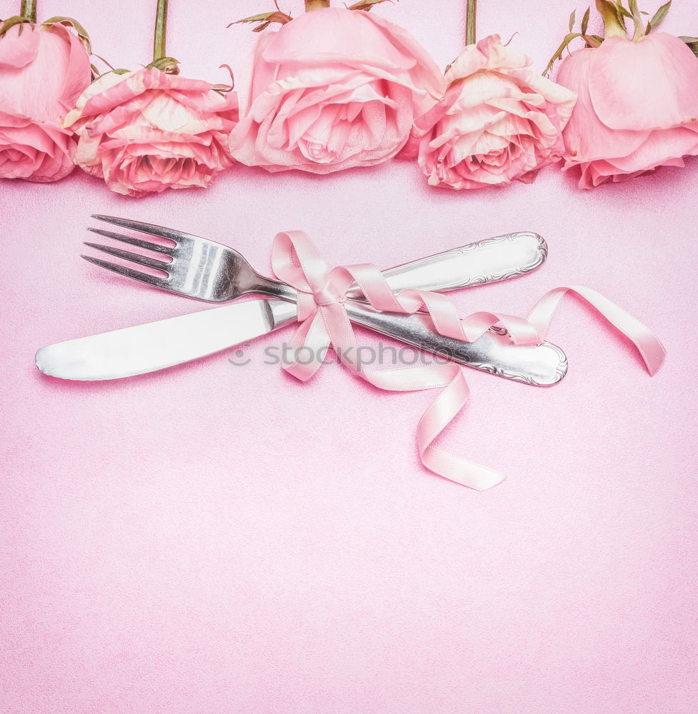 Similar – Disposable colorful plastic dish, straws and cups, cutlery. Flat lay on pink background.