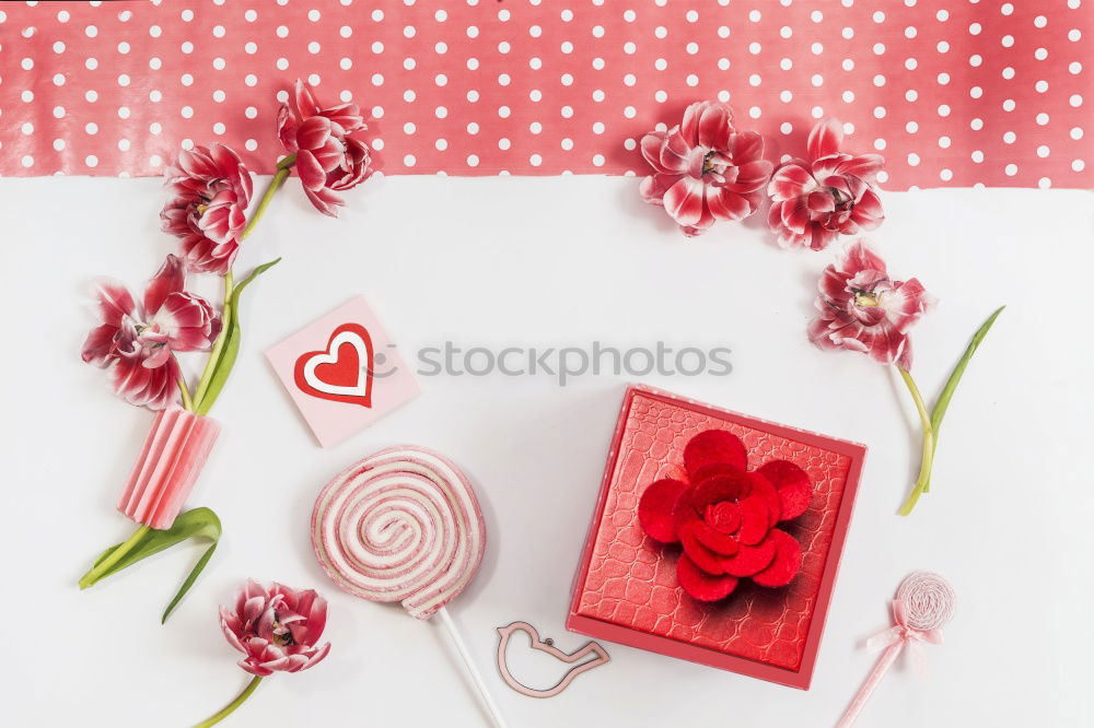 Similar – Image, Stock Photo Gift packaging objects with flowers