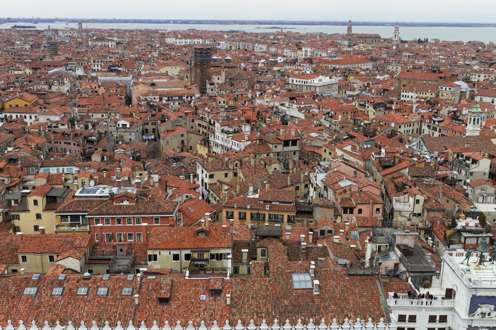 Similar – Image, Stock Photo Aerial view of Venice from the bell tower