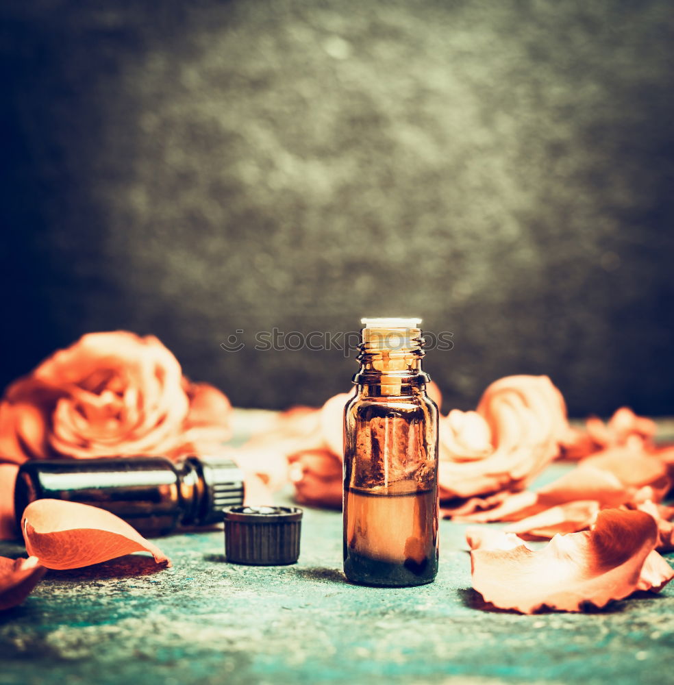 Similar – Image, Stock Photo Rose oil. Essential oil with rose petals