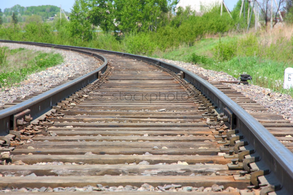 Similar – Schienen Verkehrswege Zug