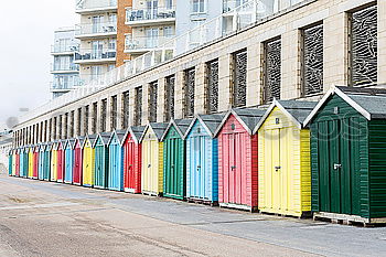 Similar – Foto Bild Strandkabine Erholung