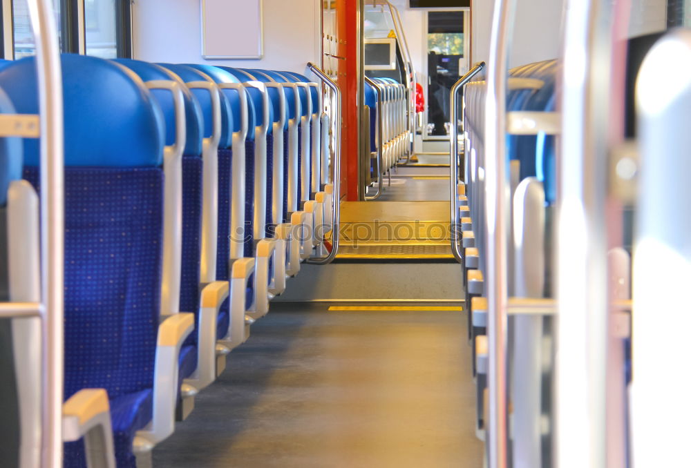 Similar – Image, Stock Photo Interior of a ferry with colourful seats