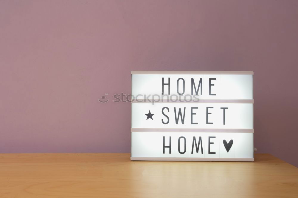 Similar – Foto Bild Lightbox with the words „home sweet home“