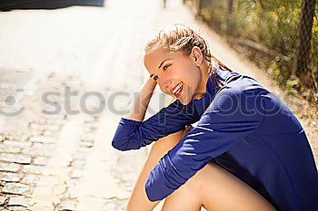 Similar – Image, Stock Photo Sporty woman outdoor sports