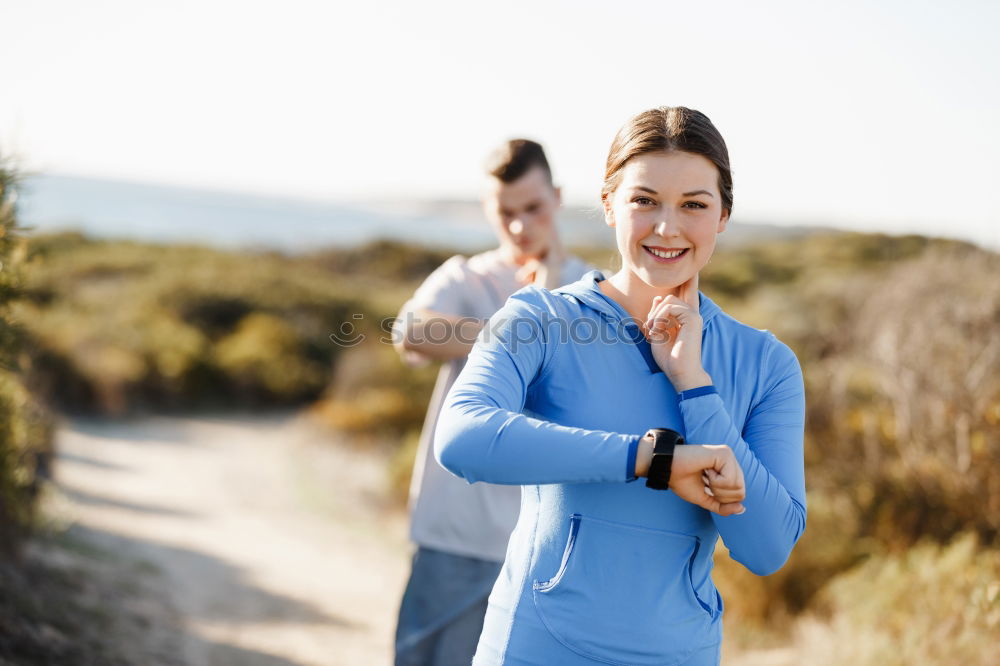 Similar – Image, Stock Photo Healthy city running