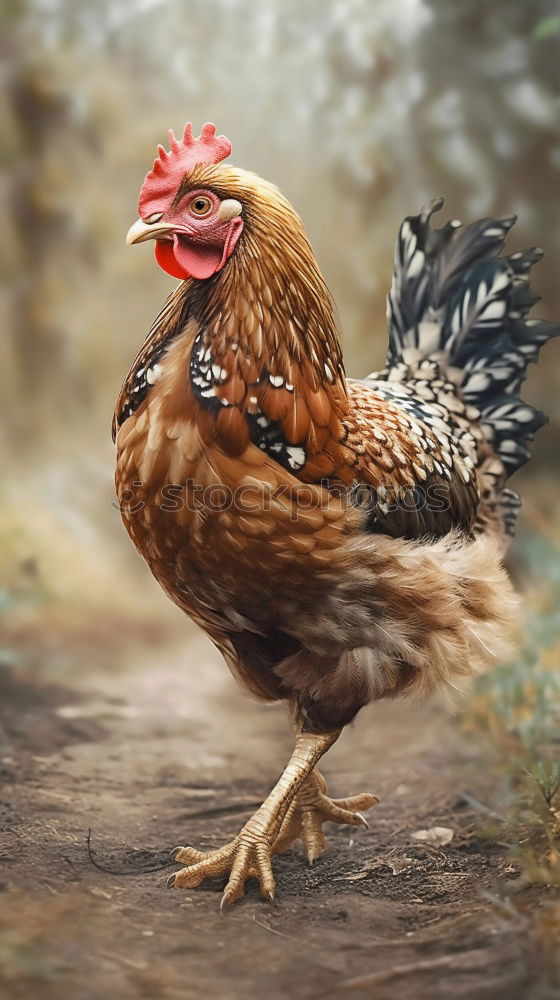 Similar – Image, Stock Photo Brown Leghorn Rooster