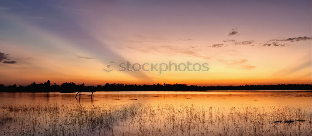 Similar – Abend überm See Schweden