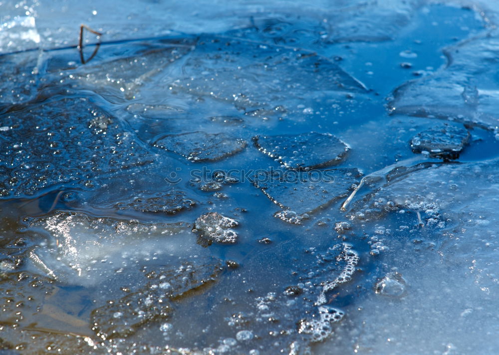 Similar – Image, Stock Photo Ice at the stream Winter