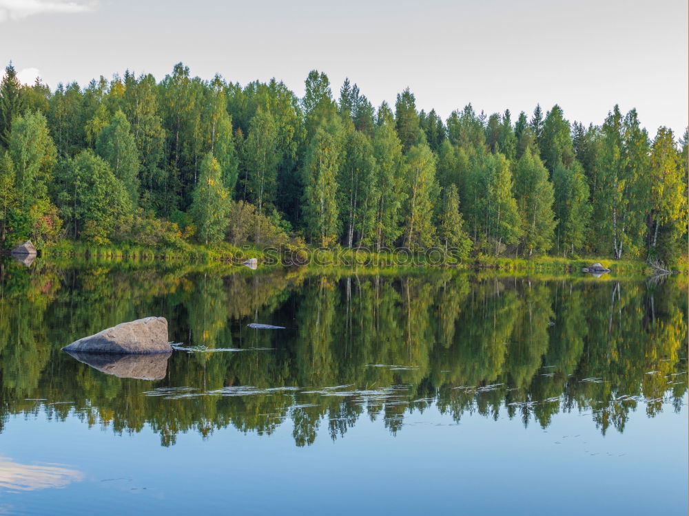 Similar – Swimming lake in Sweden