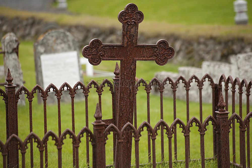 Similar – Image, Stock Photo Celtic tombstones in Cornwall