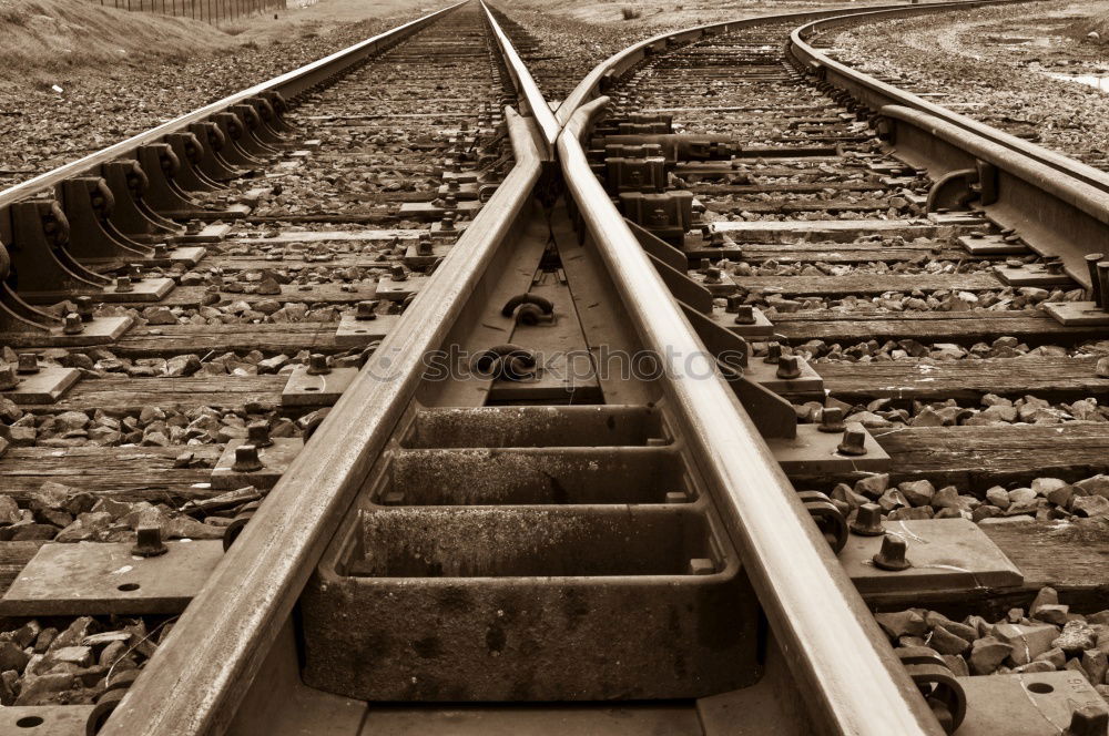 Similar – Image, Stock Photo rails Railroad tracks